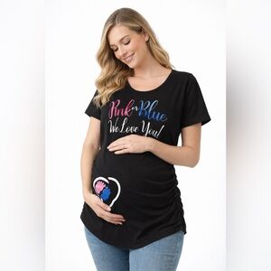 Pink or Blue Maternity Tee | Gender Reveal Shirt
